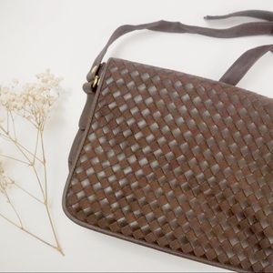 Vintage brown leather purse